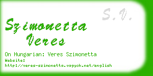 szimonetta veres business card